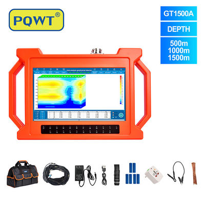 Kwaliteit  PQWT-GT1500A multi channel auto analysis long range water detection equipment deep underground water detector fabriek