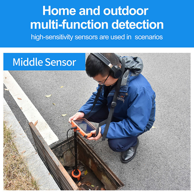 PQWT L2000 Ondergrondse leidingslek locator 5m Pipe Leak Listening Device Water Leak Detector
