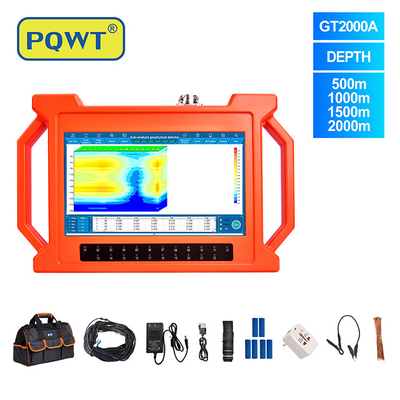 PQWT-GT2000A Ondergrondse diepe waterput Boren 2000m 3D automatische kaartanalyse Snel detecteren Grondwater detector