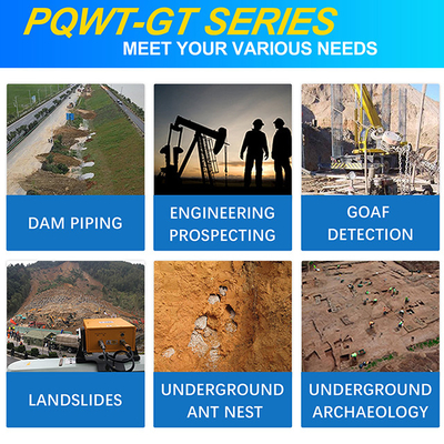 PQWT-GT2000A Ondergrondse diepe waterput Boren 2000m 3D automatische kaartanalyse Snel detecteren Grondwater detector