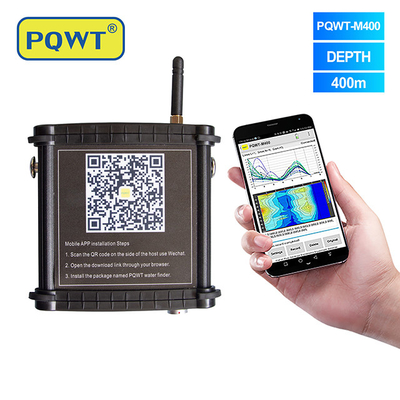 PQWT M400 Mobiele grondwater detector ondergrondse finder 400m detecteren boorgat water in de telefoon