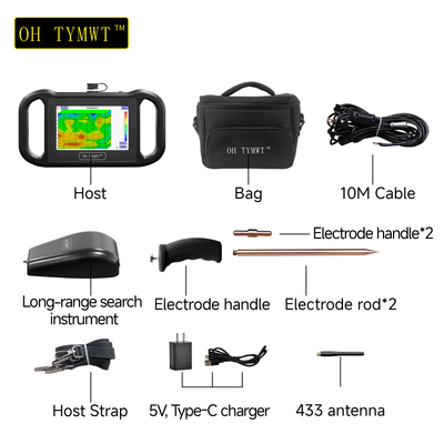 TYM RS-serie Multifunctioneel water zoeken Geofysisch onderzoek Waterput detector Ondergrondse vinder