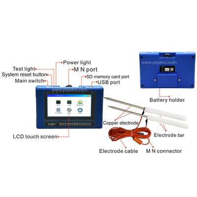 PQWT TC150 Grondwaterdetector 150m Diepte LCD Touchscreen