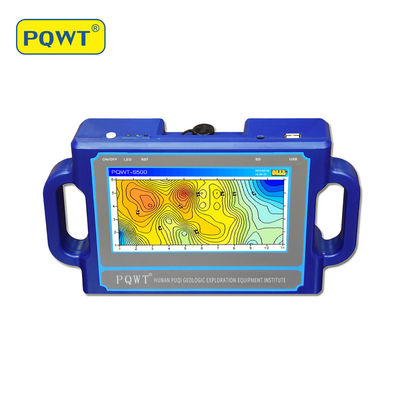 PQWT S500 waterdetector met 0-2000mV bereik oplaadbare lithiumbatterij en meerdere frequenties voor het detecteren van grondwater