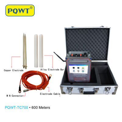 PQWT TC1200 Resistiviteitsmeter en grondwatermeter met automatische in kaart brengen van 1500 m diepte en meertalige ondersteuning