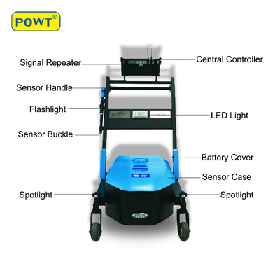 20M lekwaarschuwing Waterlekdetector Trolley PQWT LDC 9m ondergronds