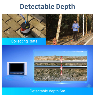 Van het de Pijplek van PQWT CL600 Ondergrondse de Detectormachine 6m voor Huispijpleiding