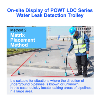 Ondergrondse ultrasoon waterleiding lekdetector trolley LDC 15M 9m