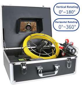 Het Systeem van de de Pijpcamera van muurridgid roteert Inspectie 7inch 83mm*125m