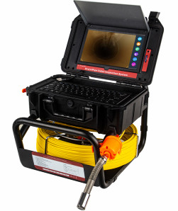 10.1Inch de Inspectiesysteem die van de pijpmuur Onderwater Visserijvideocamera roteren