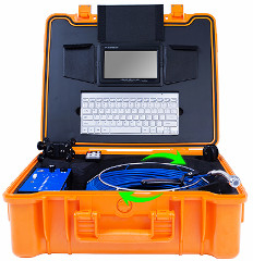 20Meter Borescope van de de Inspectiecamera van de 7 Duimpijp Industriële Videoinspectiecamera