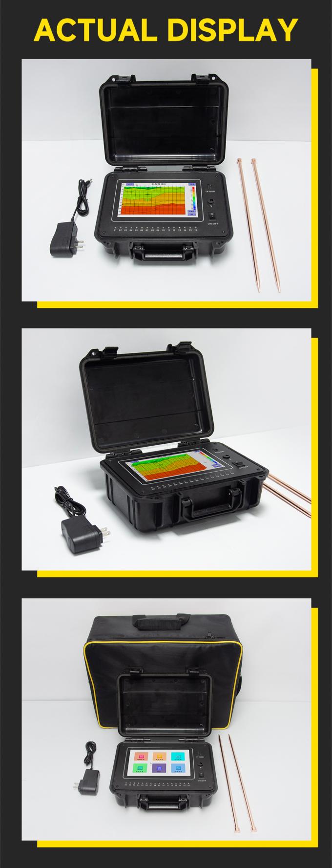 TYM D-serie 500m putwaterdetector Ondergrondse zoekmachine 16 kanalen Geofysische onderzoeksapparatuur 8
