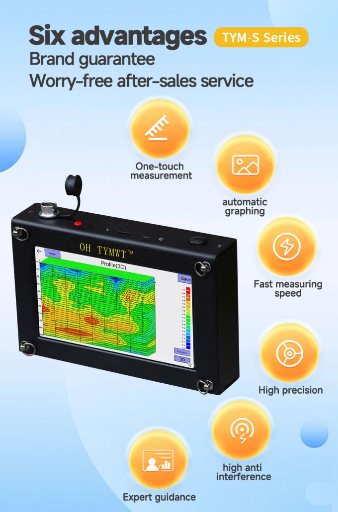 TYM S-serie Ondergrondse waterdetector Auto Graphing Resistivity Geofysische onderzoeksapparatuur 1