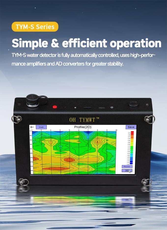 TYM S-serie Ondergrondse waterdetector Auto Graphing Resistivity Geofysische onderzoeksapparatuur 3