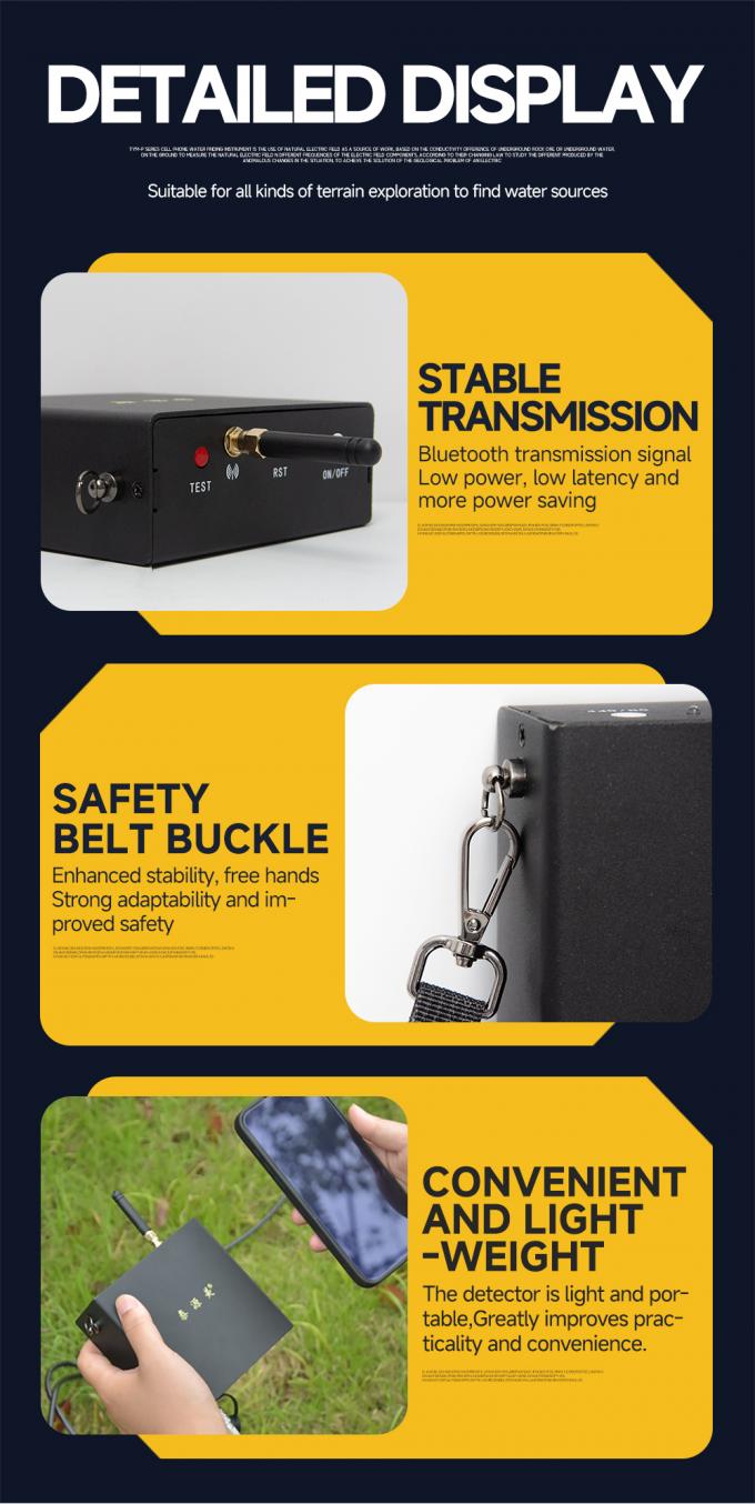 TYM P-serie Auto Mapping Boorgat Water Detector Machine Mobiele ondergrondse water detector 2
